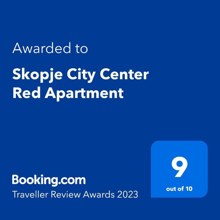 Skopje City Center Red Apartment Kültér fotó